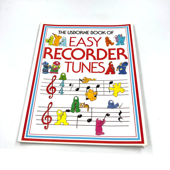 The Usborne Book Of Recorder Tunes Sheet Music Paperback Book Philip Hawthorn - Picture 1 of 12